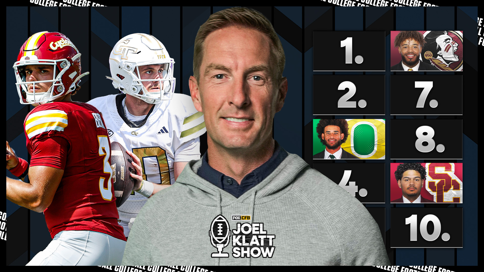 Joel Klatt Reveals Updated Top 10 College Football QBs — With a New Name at No. 1