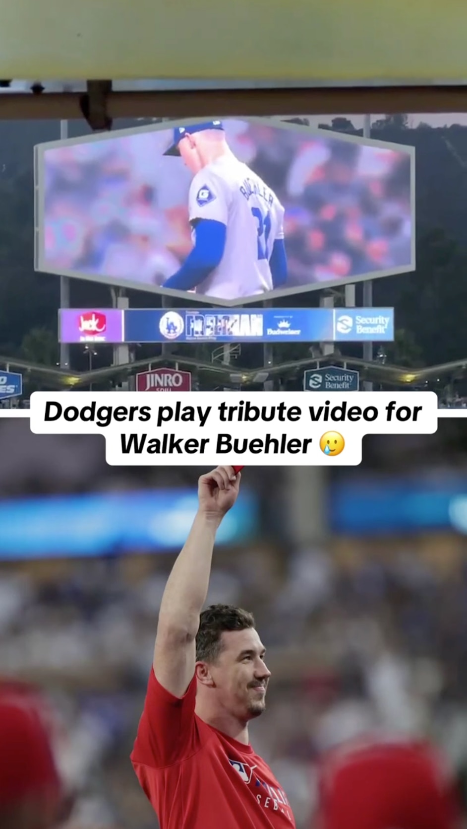 Dodgers showing love to the Buehler 🫶💙⚾