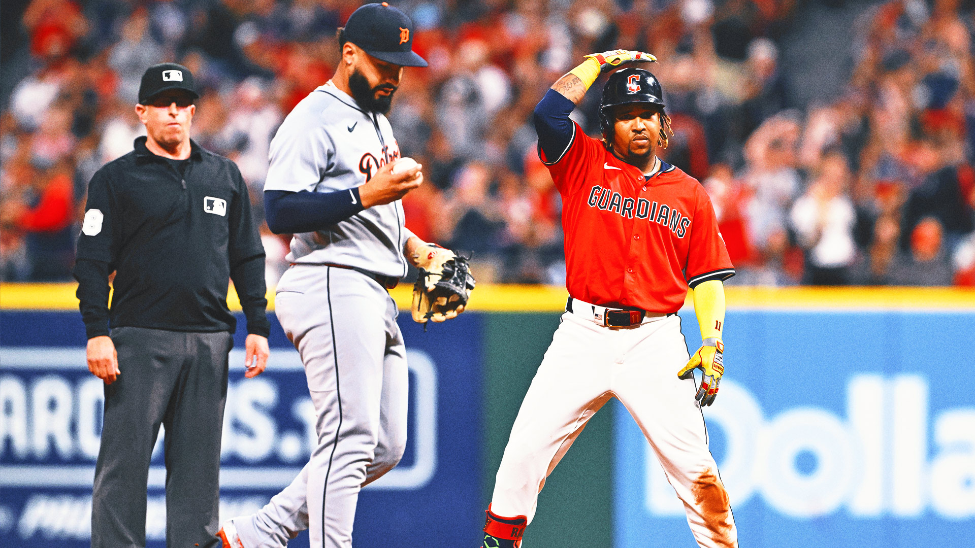 MLB Wild Card Series: Foul Ball Breaks Camera, Tigers-Guardians Tied