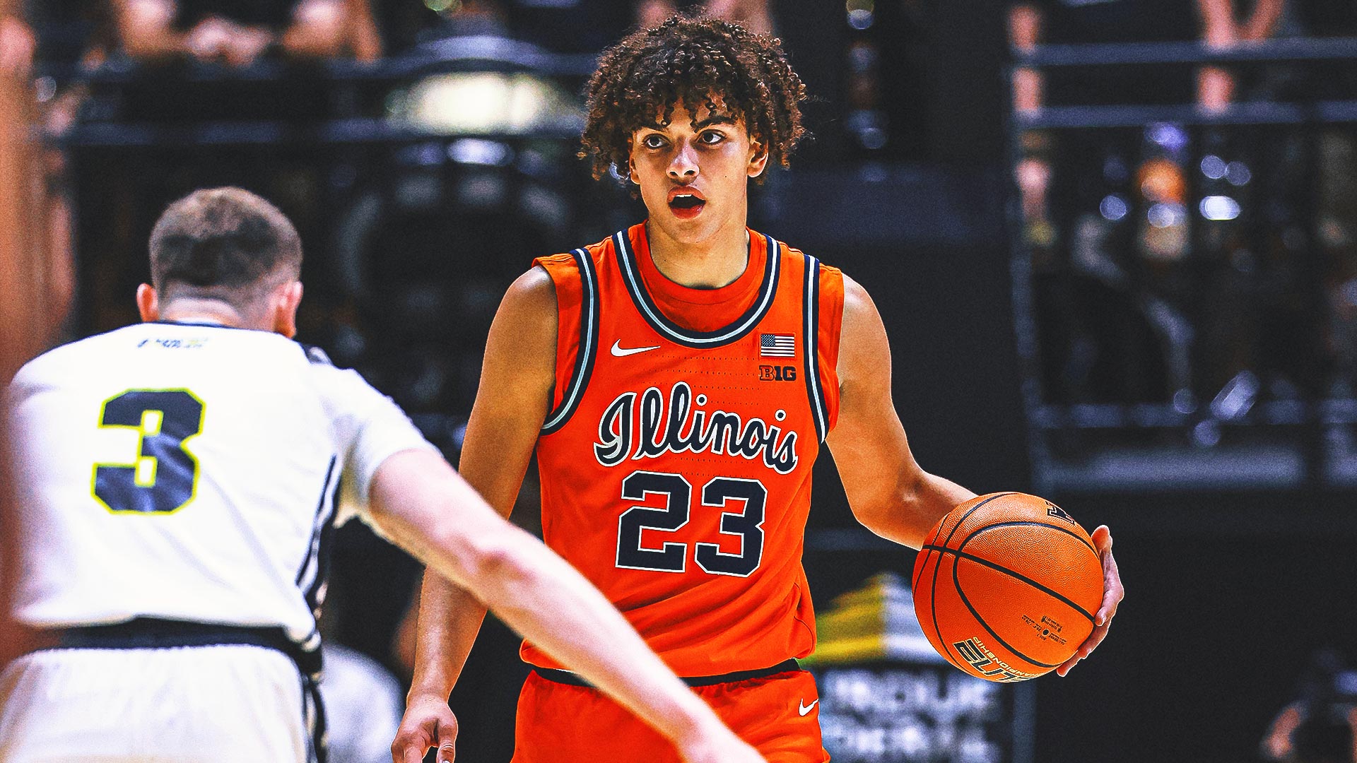 Keaton Wagler Scores 28, Leads No. 9 Illinois to 78-69 Win Over No. 5 Nebraska