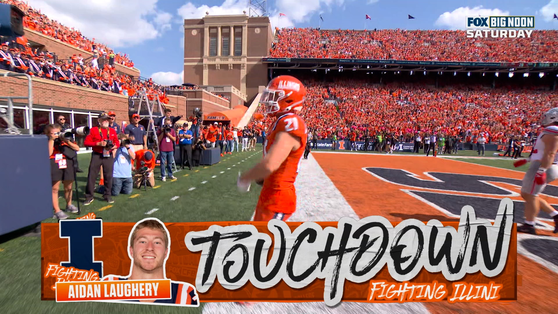 Aidan Laughery scores on trick play, shrinking Illinois’ deficit against Ohio State