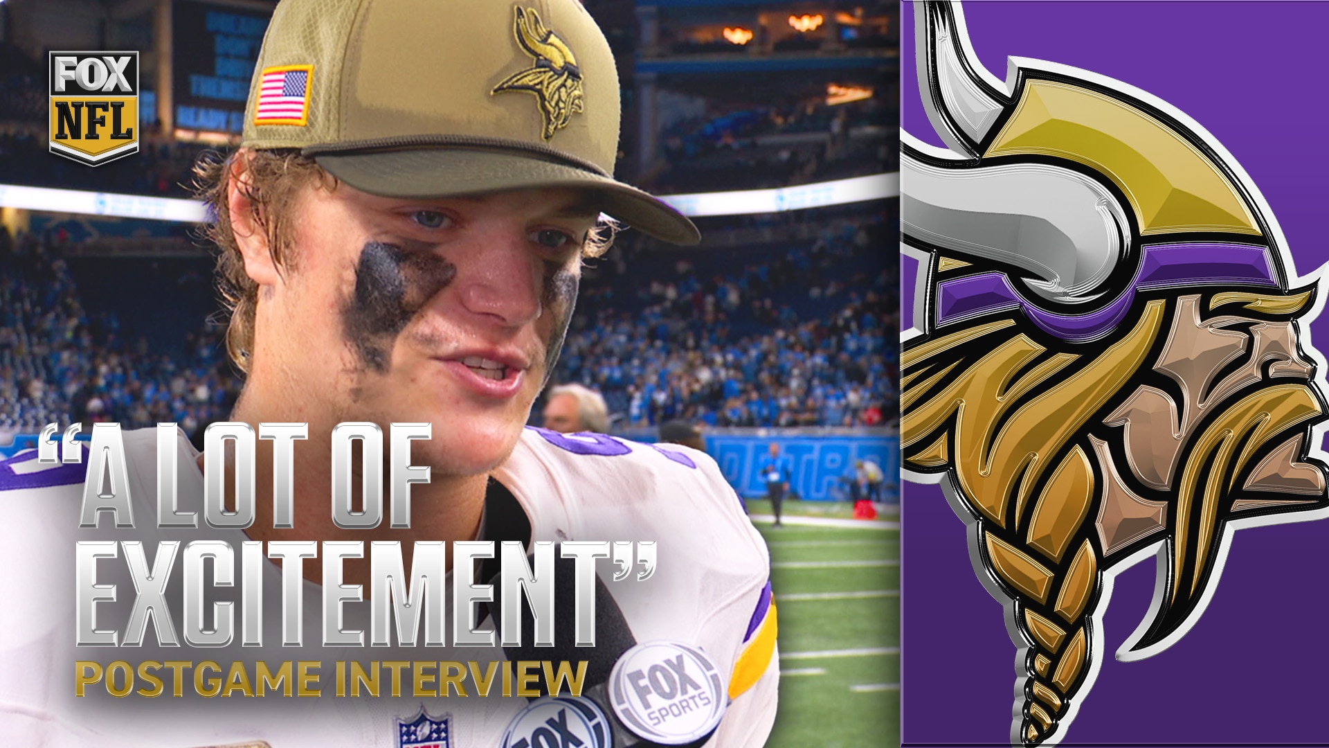 J.J. McCarthy Says Vikings’ Win Over Lions Fueled by ‘Different Level of Energy’